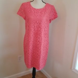 NWT Banana Republic Coral Lace Dress